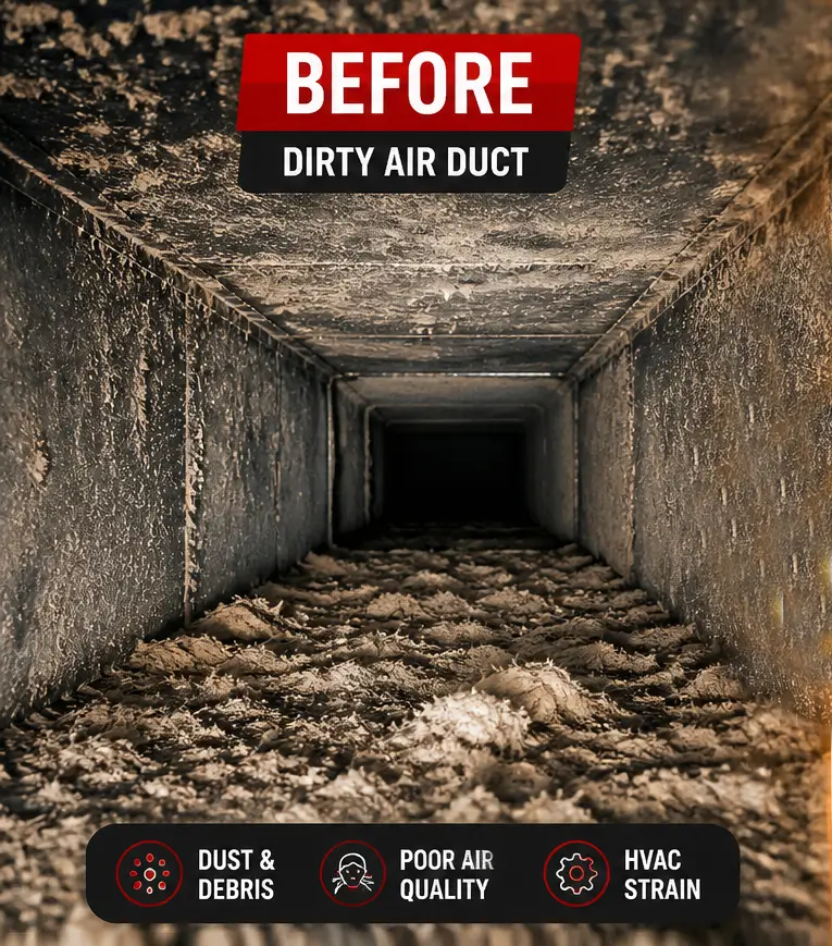 Before Air Duct Cleaning