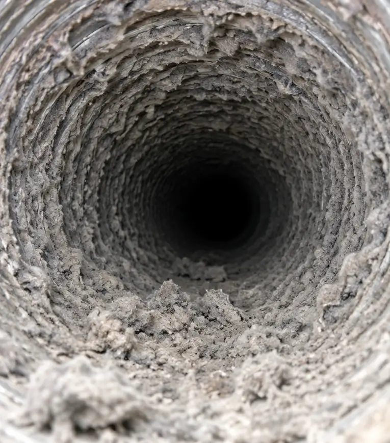 Before Dryer Vent Cleaning