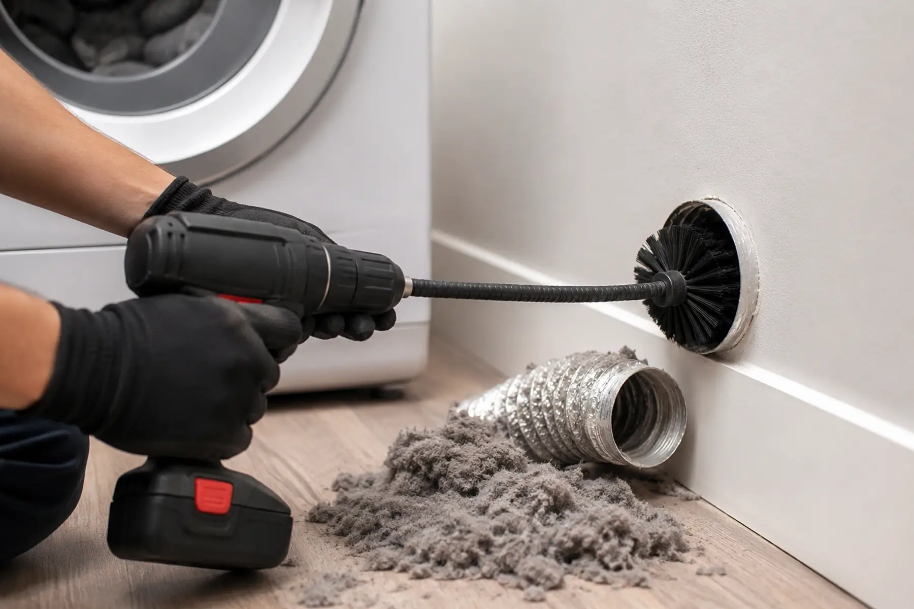 Dryer vent cleaning